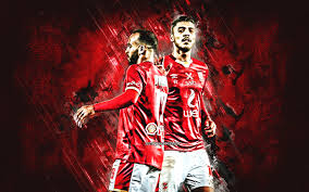 African club of the 20th century. Herunterladen Hintergrundbild Al Ahly Sc Mohamed Magdy Afsha Mohamed Sherif Agyptische Fussballer Al Ahly Roter Steinhintergrund Fussball Agypten Mit Einer Auflosung Zu Uberwachen 2880x1800 Bilder Auf Dem Desktop