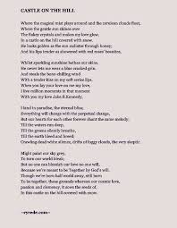 Castle On The Hill By Priyanka Bisht Ryrede Com Romantic Poem Poetry Quote Romantic Poems Famous Author Quotes Romantic Quotes