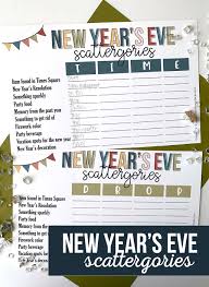 This alice & lois game includes 15 free printable game cards that have questions to ask your guests. New Year S Eve Scattergories Printable Game The Crafting Chicks