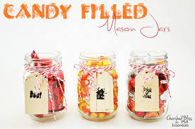 Candy Filled Mason Jars Cherished Bliss