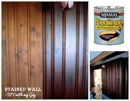 What are faux wood beams? Diy With My Guy Hall Wall Wood Paneling Makeover Paneling Makeover Wood Panel Walls