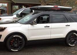 This Brand New Ford Explorer Came In For Some Special Customization The Top Half Of The Car Was Wrapped Gl Ford Explorer New Ford Explorer Ford Explorer Sport