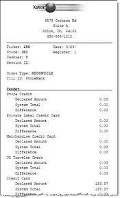 Examples of cash till slips. Till Management
