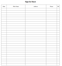 Sign In Sheet Template Free Resume Sample Sign In Sheet Sign In Sheet Template Resume Template Examples