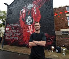 Jordan Henderson Mural Unveiled After Liverpool Skipper Is Named Football Writers Association Footballer Of The Year