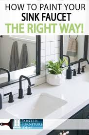 Bathroom design doesn't have to be hard, and these 9 tips will help you transform your small bath space. Painted Furniture Ideas How To Spray Paint Your Faucet Correctly Painted Furniture Ideas