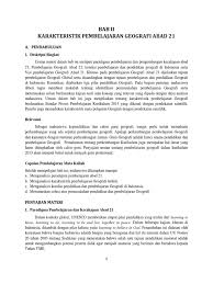 Mohd ariffin bin abdul latif. Bab Ii Karakteristik Pembelajaran Geografi Abad 21 Pdf