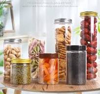 Best Selling Plastic Pet Jar Transparent Round Food Storage Jar with  Aluminum Lid