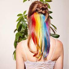 Hidden Rainbow Hair Is The Trend You Never Knew You Always Wanted Rainbow Hair Hidden Rainbow Hair Hair Styles
