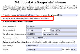 Kompenzační bonus je technicky vratkou daně z příjmů ze závislé činnosti, kterou budou oproti žádosti stvrzené čestným prohlášením vyplácet finanční úřady. Formular Kompenzacni Bonus Osvc Kveten A Cerven 2020 Mesec Cz