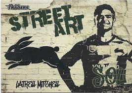 Precautionary tests have cleared mitchell snr of any serious medical issue and he is now at home recovering with latrell and his family. 2021 Nrl Traders Street Art White Saw12 Latrell Mitchell Rabittohs Apt Collectables