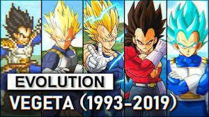 Vegeta ssgss evolution llegará a dragon ball xenoverse 2 junio 18, 2019 dragonballwes juegos y videojuegos dragon ball videojuegos dragon ball bandai namco continua con su confianza ciega en el juego dragon ball xenoverse 2 , y si este mes aterrizó ribrianne , el próximo que llegará será. Evolution Of Vegeta 1993 2019 Youtube