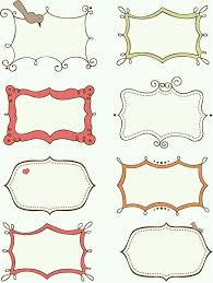Etiket Doodle Frames Ajandalar Desenler
