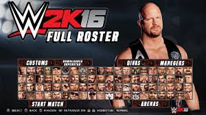 Wwe 2k16 Official Full Roster All 126 Superstars Divas Wwe 2k16 Official Roster Youtube Wwe Game Wwe Game Download Wwe