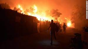 Lesbos Fire Ravages Europe S Largest Migrant Camp Cnn