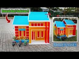 Cara Membuat Miniatur Rumah Sederhana Dari Sedotan Plastik Keren Dan Kreatif Youtube Di 2020 Ide Kerajinan Kreatif Pembuatan Perhiasan