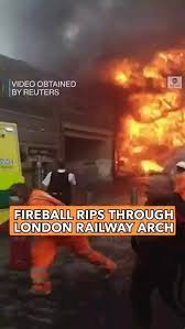 A huge fire has broken out underneath elephant and castle station leading to explosions and evacuations. Dte5zhtxc7lrvm