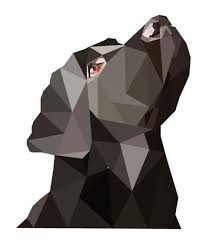 Black Labrador Geo Art Print Version By Emynemzz Deviantart Com On Deviantart Geometric Dog Labrador Art Geometric Animals