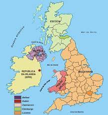 Turismo no país de gales: Reino Unido Bandeira Mapa Paises E Diferencas Toda Materia