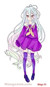 How To Draw Shiro From No Game No Life Mangajam Com