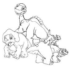 Land Before Time Happy Group Coloring Page Dinosaur Coloring Pages Family Coloring Pages Coloring Pages