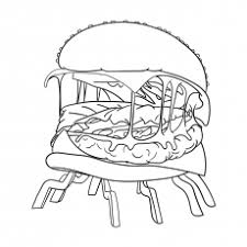 37fd31b4_game.swf contains the flash file for the pixelspix game, while the pixelspix_printable pdf files contain the four pintable coloring pages from the flash game. 10 Printable Burger Coloring Pages For Your Little One