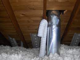 Hot air exhaust vents, located at the peak of the roof, allow hot air to escape. Bathroom Ventilation And Attic Issues
