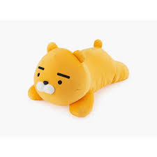 Amazon Com Kakao Friends Emoticon Ryan Doll Body Pillow Stuffed Plush Soft Toy 10 X 20 Home Kitchen Urso Compras