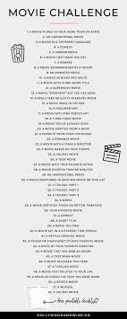 Movie Challenge A Free Printable Checklist Hollywood Wine Movies To Watch Inspirational Movies Movie To Watch List