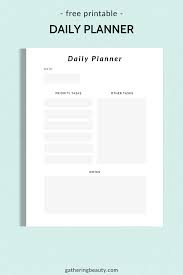 Free printable daily planner sheets. Free Printable Minimalist Daily Planner Gathering Beauty Daily Planner Printables Free Planner Printables Free Weekly Planner Printable