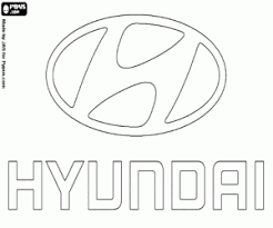 Coloriage Logo Hyundai A Imprimer