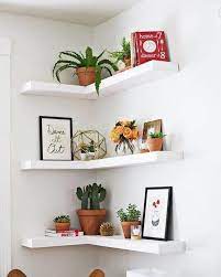 51 Useful Diy Corner Shelves Xkwdm Corner Wall Decor Floating Corner Shelves Floating Shelves Diy