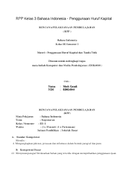 Bahasa indonesia kelas 3 sd lengkap juga untuk semester 1 dan semester 2. Top Pdf Rpp Kelas 3 Bahasa Indonesia 123dok Com