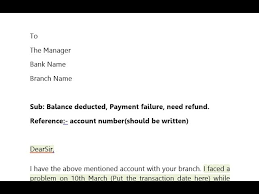 How To Write Application To Bank Manager For Refund Money Payment Failure Hindi Youtube