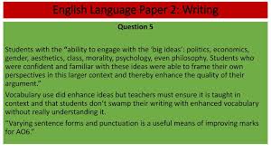What does section b q5 require you to do? English Language Paper 2 Reading Ppt Download
