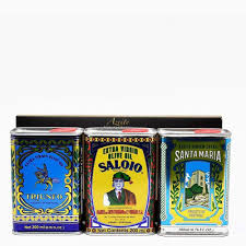 Set Of 3 Tins Of Portuguese Olive Oil Luisa Paixao I Traditional Contemporary Portuguese Products