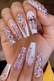 The Elegant Gel Pink Coffin Nails Suitable For Spring And Summer Fashion Girl S Blog In 2020 Bling Acrylic Nails Rihanna Nails Best Acrylic Nails