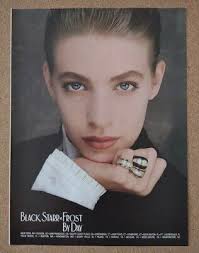 Vintage 1988 Black Starr & Frost Fine Jewelry PRINT AD Fashion Accessories  80's
