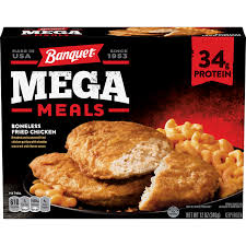 31 results for marie callenders frozen dinners. Banquet Mega Meals Boneless Fried Chicken Frozen Dinner 12 Ounce From Walmart In San Antonio Tx Burpy Com