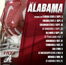 The seller of the tickets sets the price for seats listed for well know soon, as the dates for the 2019 college football conference championship games are set. Alabama Releases 2017 Football Schedule Set To Open Vs Florida Wrcbtv Com Chattanooga News Weather Amp Sports
