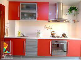 بالصور أفكار وتصميمات مطابخ مودرن صغيرة المساحة 2018 2019 لوكشين ديزين نت Kitchen Remodel Small Red Kitchen Cabinets Kitchen Cabinet Design
