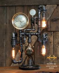 Steampunk Table Lamp Steampunk Desk Lamp Minnesota Machine Age Lamps Machine Age Lamps Steampunk Lamp Steampunk Table Lamp Industrial Lamp