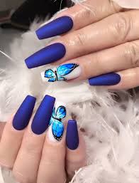 Acrylic nails often get a lot of bad press. Short Acrylic Nails Royal Blue Nail And Manicure Trends