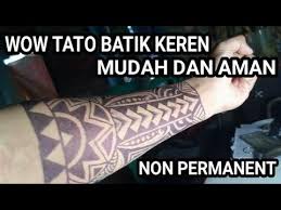Berikut ini adalah beberapa gambar tato simpel keren mudah ditiru. Cara Bikin Tato Batik Di Tangan Tato Temporer Youtube