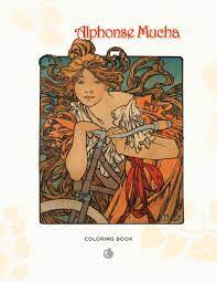Pin coloring alphonse mucha pages. Alphonse Mucha Coloring Book Pomegranate Alphonse Mucha Alphonse Mucha Alphonse Mucha Alphonse Mucha 9780764958311 Amazon Com Books