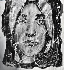 Black And White Acrylic Painting Portrait Black White Captivating Portrait Of A Woman Acrylic On Canvas Black White Art Portrait Painting Famous Pop Art