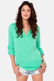 Wishing Well Mint Green Tunic Top Green Tunic Tops Tunic Tops Green Tunic