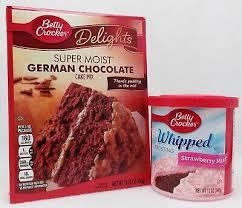 This will act as an egg replacer, making a delicious fluffy cake with minimum ingredients! Betty Crocker Super Moist German Chocolate Cake Mix Strawberry Mist Frosting Set Ebay