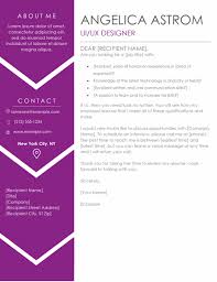 Contemporary Cover Letter