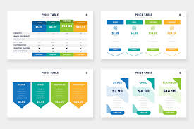 Pricing Table Infographics In 2020 Infographic Powerpoint Infographic Templates